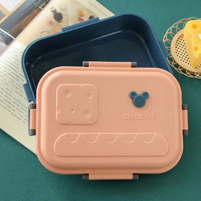 LunchBox Bento Dėžė Vaikams Biuro darbuotojų skyriai Mikrobangų krosnelės šildymas Pietų konteineris Maisto laikymo dėžutė
