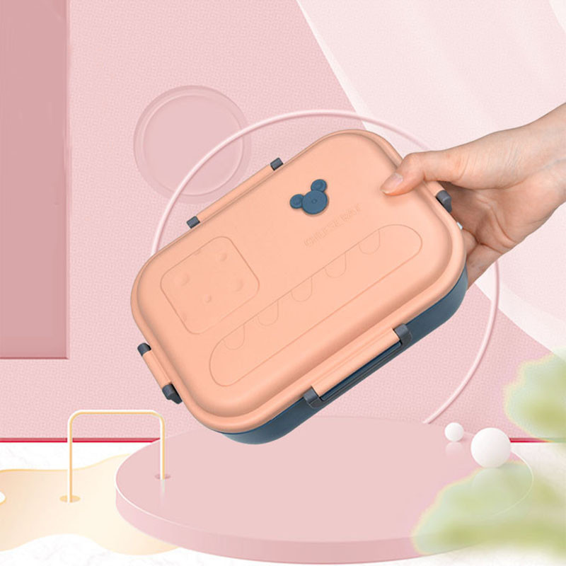 LunchBox Bento Dėžė Vaikams Biuro darbuotojų skyriai Mikrobangų krosnelės šildymas Pietų konteineris Maisto laikymo dėžutė