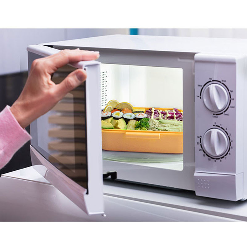 LunchBox Bento Dėžė Vaikams Biuro darbuotojų skyriai Mikrobangų krosnelės šildymas Pietų konteineris Maisto laikymo dėžutė