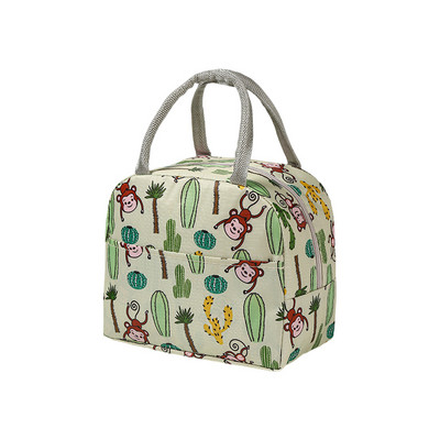 Kawaii hordozható hűtőtáska, női, iskolai hőszigetelt ebédlődoboz, élelmiszer kis hűtőtáska