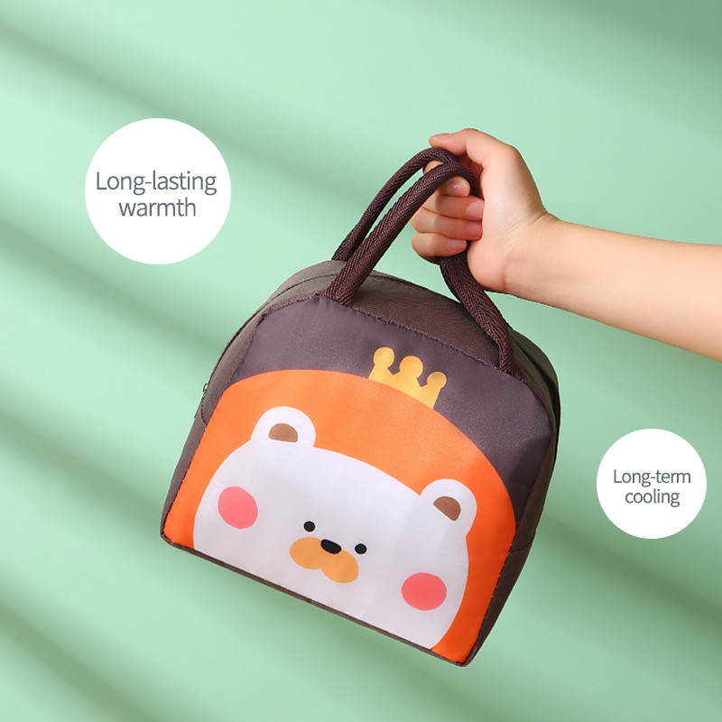 Kawaii hordozható hűtőtáska, női, iskolai hőszigetelt ebédlődoboz, élelmiszer kis hűtőtáska