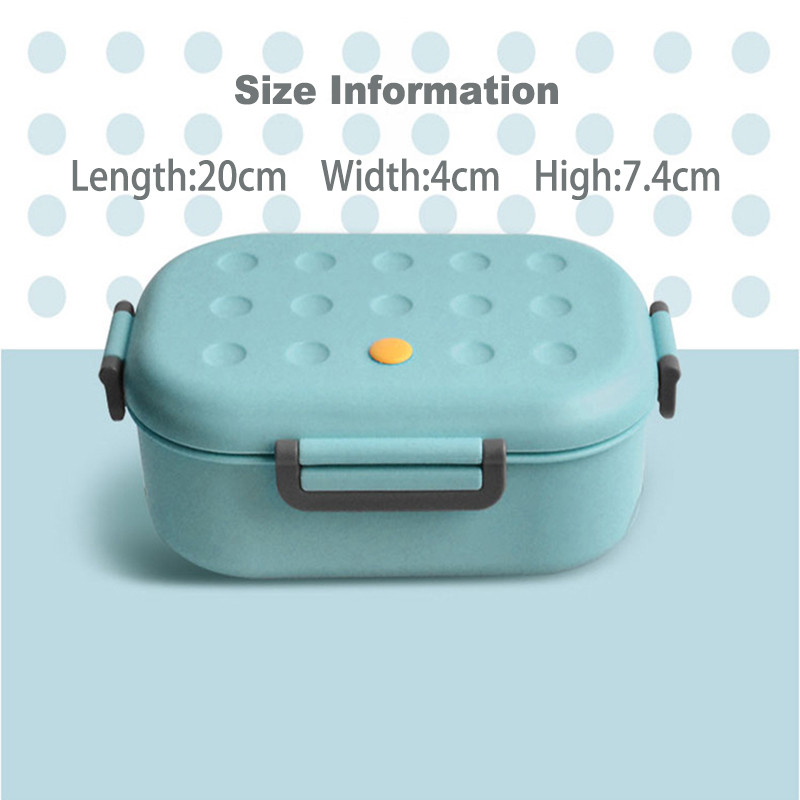 Lõunakarbi silikoonkate Bento lõunakarbi mikrolaineahjus toidu säilituslahtritega lõunakarbi konteinerid, tervete laste kool, 1000 ml