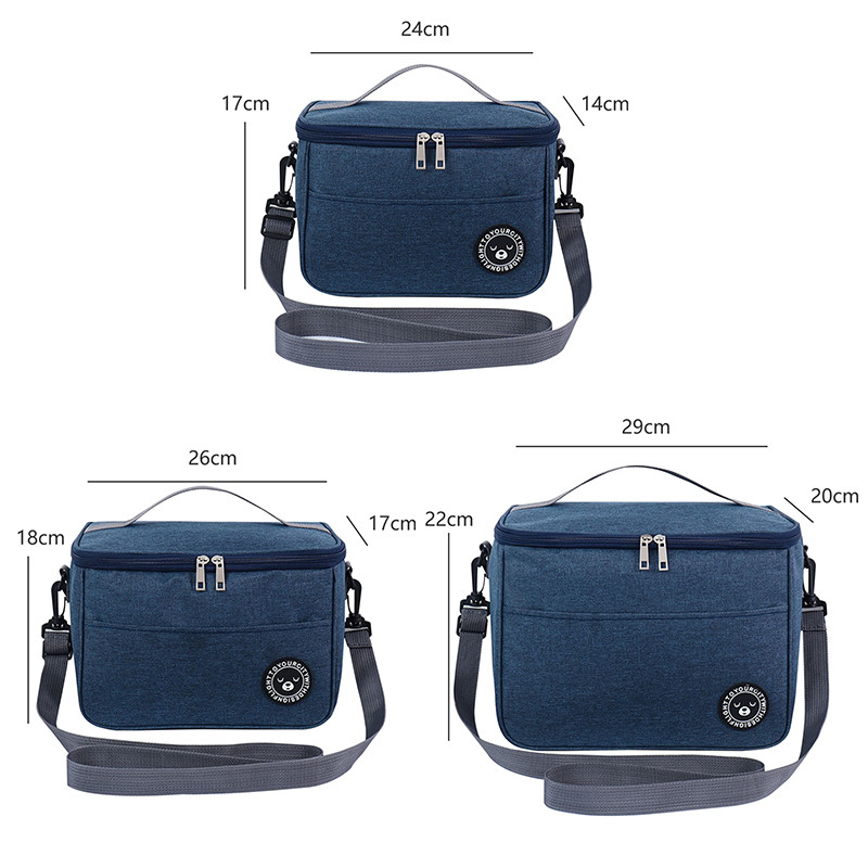 Nešiojamas pietų krepšys, termiškai izoliuotas priešpiečių dėžutės aušintuvas rankinė, vandeniui atspari kuprinė Bento maišelis Įmonės maisto laikymo krepšiai