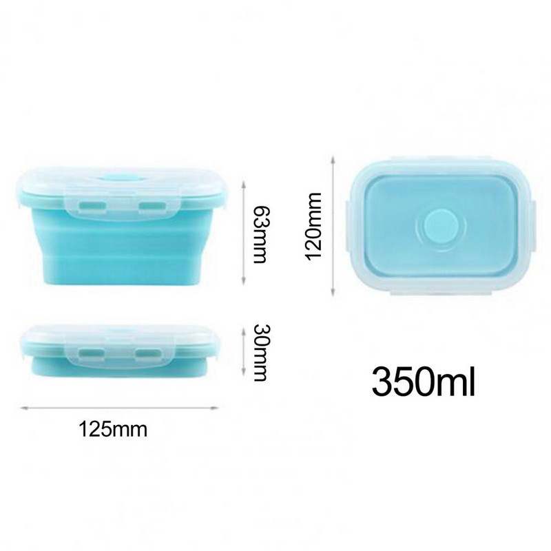 350/500/800/1200 ML posuda za ručak, sklopiva bento kutija za mikrovalnu pećnicu, dobro brtvljenje, posuda za hranu koja se održava svježom, kuhinjski pribor