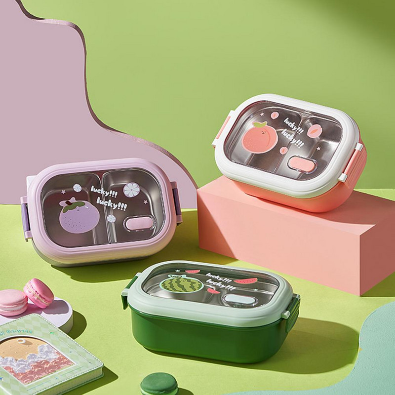 1000 ml pietų dėžutė, tinkama mikrobangų krosnelėje, didelės talpos pietų talpykla, karščiui atsparus skyrius vaisių spaudiniams studentams Bento dėžutė