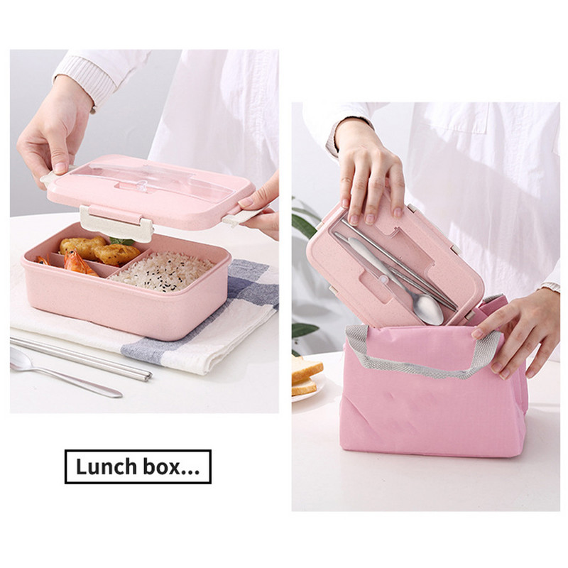 Κουτί μεσημεριανού γεύματος 1000ml Bento Box for School Kids Εργάτης γραφείου Θέρμανση φούρνου μικροκυμάτων Θέρμανση φρούτων Φαγητό Δοχείο Φορητό σερβίτσιο