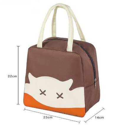 Paks alumiiniumfooliumist lõunakarbi kott multikas veekindel Oxfordi riidest söögikott kaasaskantav lõunasöögikott pikniku kott