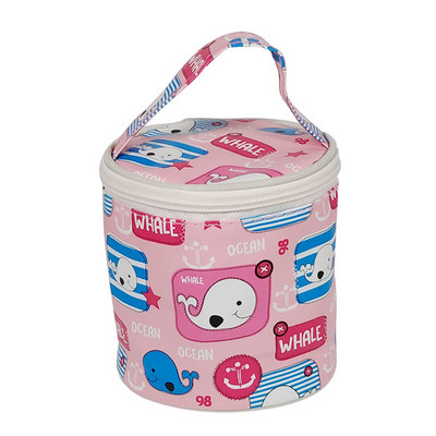 Silindriline isolatsiooniga lõunakott paksendatud alumiiniumfooliumist supiveetass ümmargused kotid välipikniku jahuti toidu termiline ämber