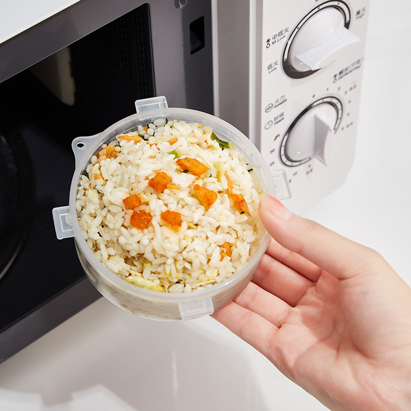 Konzerviranje voća za hranu. Kutija za pohranu jabuka Okrugla zatvorena kutija za povrće od luka Kutija za ručak za grijanje za mikrovalnu pećnicu