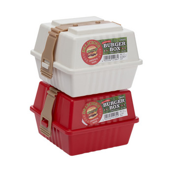 Japanese Square PP Sandwich Box Κουτιά μεσημεριανού γεύματος Φορητά Bento Box Φαγητό δοχεία χάμπουργκερ Οργανωτή αποθήκευσης Αξεσουάρ κουζίνας