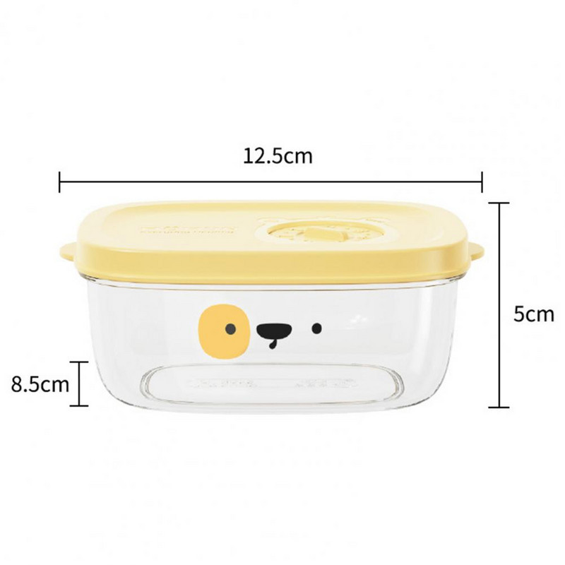 Maisto laikymo konteineris skaidrus be kvapo mikrobangų dėžutė, labai sandari maisto Bento dėžutė šaldiklio maisto laikymo dėžutė virtuvei
