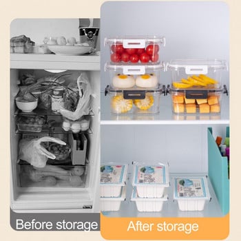 Χρήσιμο κουτί τροφίμων Παχύ, στεγανό για PET Τραπεζαρία Κουζίνα Ψυγείο Δοχείο αποθήκευσης τροφίμων