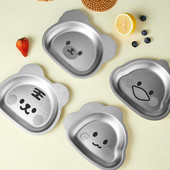 Posuda od nehrđajućeg čelika za malu djecu Crtani pladanj s hranom Tanjur za blagovanje Zdjela za malu djecu Posuda za večeru Tanjur za hranu Zdjela za užinu Dječji tanjur za hranjenje