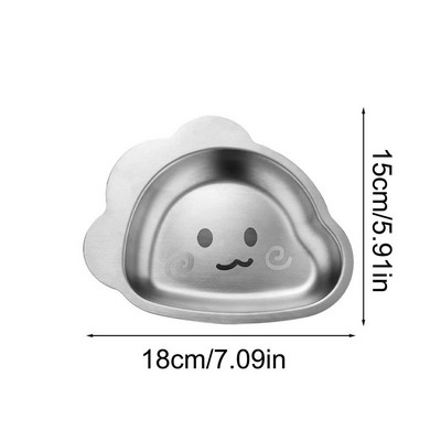 Posuda od nehrđajućeg čelika za malu djecu Crtani pladanj s hranom Tanjur za blagovanje Zdjela za malu djecu Posuda za večeru Tanjur za hranu Zdjela za užinu Dječji tanjur za hranjenje