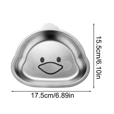 Posuda od nehrđajućeg čelika za malu djecu Crtani pladanj s hranom Tanjur za blagovanje Zdjela za malu djecu Posuda za večeru Tanjur za hranu Zdjela za užinu Dječji tanjur za hranjenje