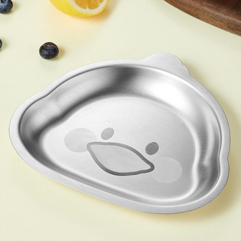 Posuda od nehrđajućeg čelika za malu djecu Crtani pladanj s hranom Tanjur za blagovanje Zdjela za malu djecu Posuda za večeru Tanjur za hranu Zdjela za užinu Dječji tanjur za hranjenje