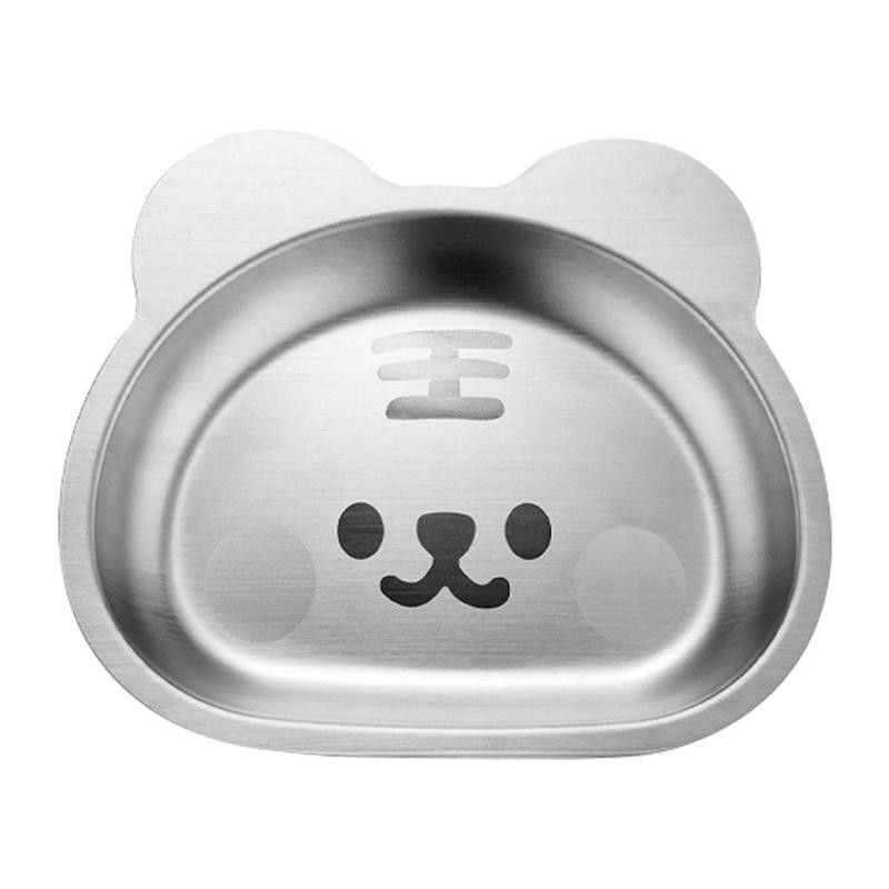 Posuda od nehrđajućeg čelika za malu djecu Crtani pladanj s hranom Tanjur za blagovanje Zdjela za malu djecu Posuda za večeru Tanjur za hranu Zdjela za užinu Dječji tanjur za hranjenje