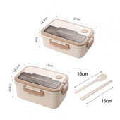 1 komplekt Tugev Bento Box lekkekindel lõunasöögikarp Tolmukindel kaas einekonteiner värskena säiliv lõunasöögikonteiner