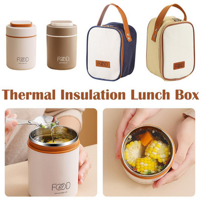 Borcan termic pentru alimente, ceașcă de supă izolata, recipient termos, cutie de prânz din oțel inoxidabil, termo ține la cald pentru școlari, copii