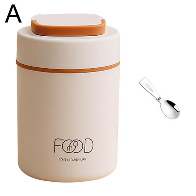 Maisto terminis stiklainis, izoliuotas sriubos puodelis, termosas, nerūdijančio plieno priešpiečių dėžutės termosas, šiltas mokyklinio amžiaus vaikams, vaikams