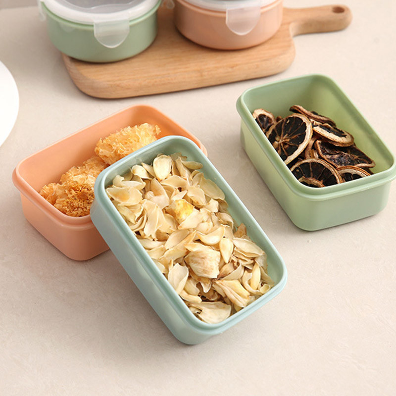 Nou Mini frigider Cutie de depozitare pentru tocătoarea PP Cutie de depozitare a alimentelor Cutie de prânz pentru Cutie de sigiliu de bucătărie Container de sortare pentru cereale de prânz