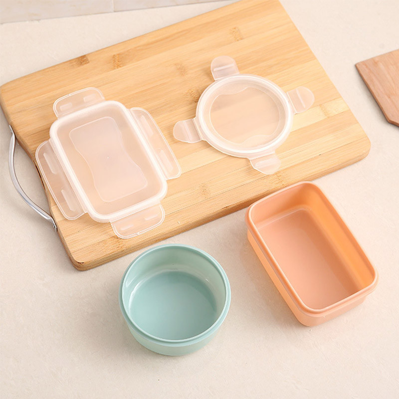 Nou Mini frigider Cutie de depozitare pentru tocătoarea PP Cutie de depozitare a alimentelor Cutie de prânz pentru Cutie de sigiliu de bucătărie Container de sortare pentru cereale de prânz