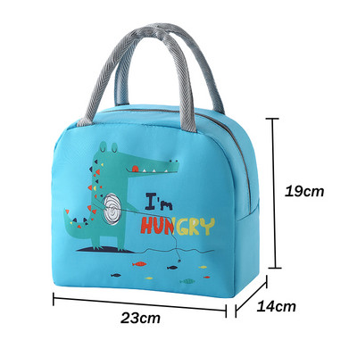 Kaasaskantav isoleeritud termiline pikniku toidu lõunakoti karp Multikas Toit Toit Värske jahutuskottide kott Naistele Tüdrukutele Lastele Lastele Kingitus