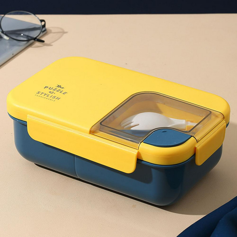1 set cutie de prânz de calitate alimentară ușoară, portabilă, pentru picnic, drumeții, cutie de prânz, cutie de prânz pentru școală