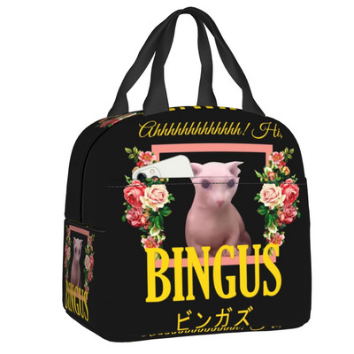 Kawaii Maneki Neko szigetelt ebédlőtáskák nőknek Lucky Cat hordozható hőhűtő Bento Box Work School Travel