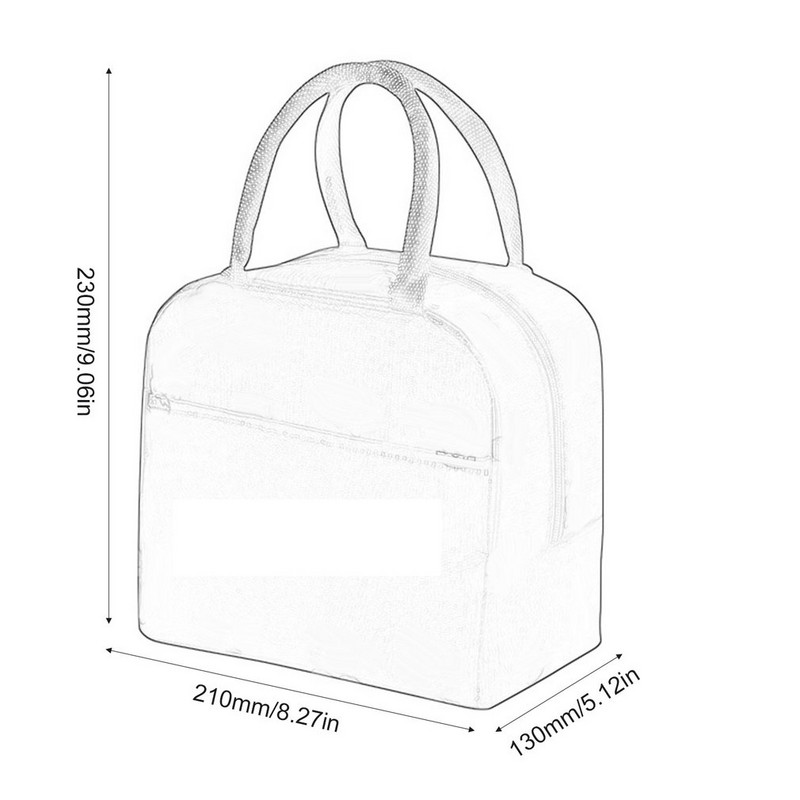 Kaasaskantav piknikukäekott Lõunasöökott Soojusisolatsiooniga lõunasöögikarbiga kandekott Bento kott Lõunasöögikonteiner Toidu hoiukoht Toate Toidukotid