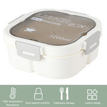 Дизайн на ключалка за кутия за обяд Ученическа кутия Bento с голям капацитет, устойчив на топлина Детски контейнер за храна Обяд