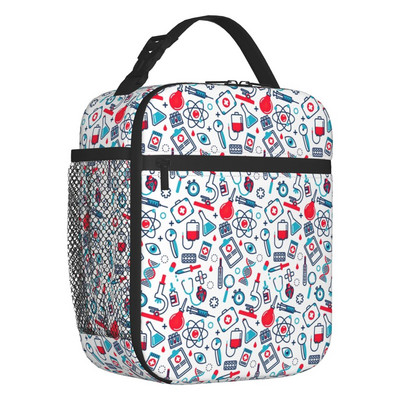 Smiješna medicinska sestra izolirana torba za ručak za piknik na otvorenom, dojenje Nepropusni toplinski hladnjak Bento kutija, žene, djeca