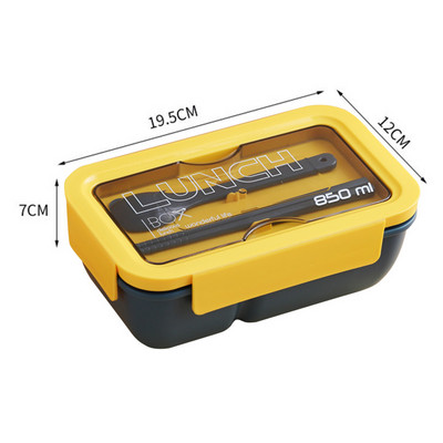 Mikrolaineahjus soojendatav lõunakast, laste koolikontor Bento Box mitmekihiline matkapikniku salat toidu hoiukonteiner telefoniriiuliga