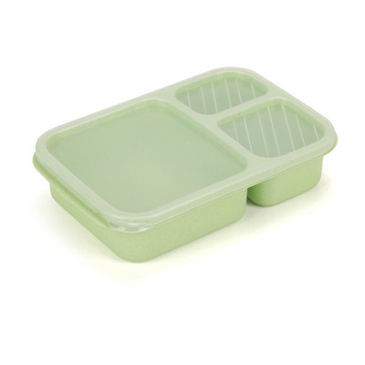 Cutie de prânz pentru cuptor cu microunde, paie de grâu, vesela, container de depozitare a alimentelor, pentru copii, copii, birou, școală, cutie portabilă bento, sac de prânz