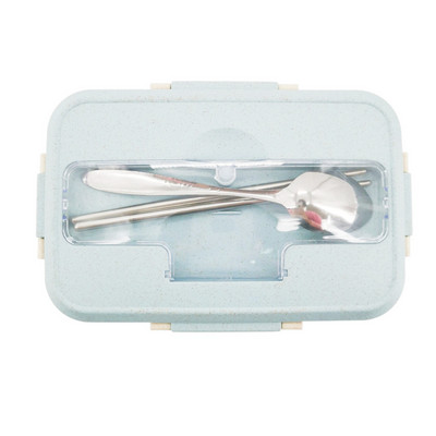 Bento kutija Ekološka kutija za ručak Posuda za hranu Materijal od pšenične slame Posuđe za mikrovalnu Kutija za ručak Kutija za ručak za djecu