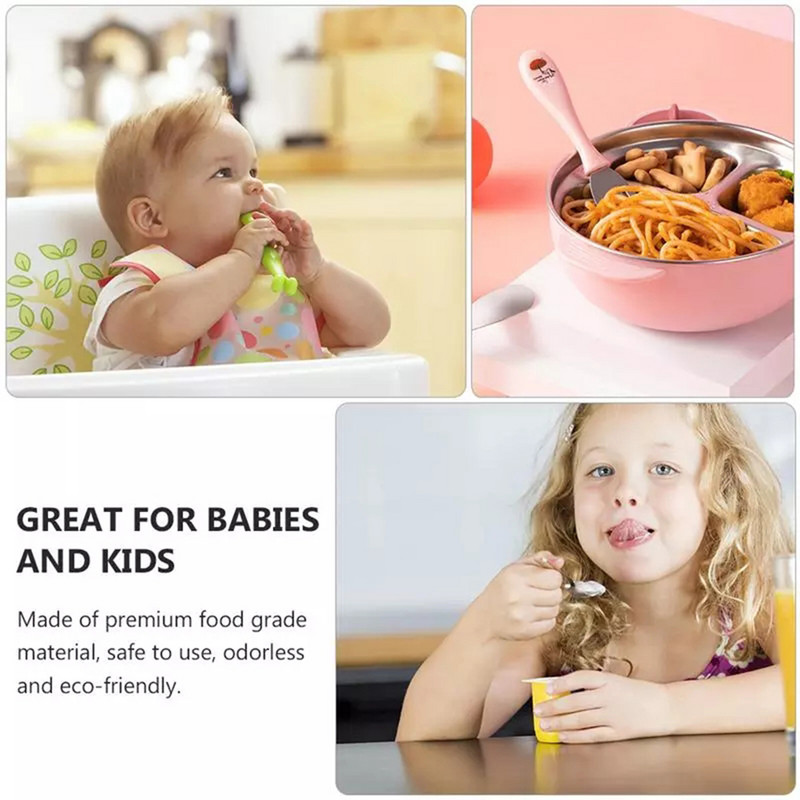 Dječji pribor za jelo Izolacija Tanjur za jelo Kutija za ručak Dječje posuđe Prijenosna usisna posuda od nehrđajućeg čelika Kutija za djecu Bento