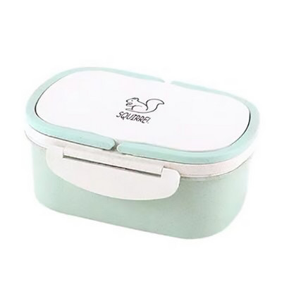 Kutija za ručak u mikrovalnoj pećnici Pšenična slama Kutija za bento crtani film Prijenosna kutija za hranu Spremnik Posuđe za jelo Za djecu Školski piknik Putovanja