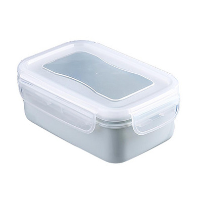 Okrugla pravokutna mini hrskava kutija za ručak Plastična kutija za pohranu hrane Posuda za hranu Bento kutija Kuhinjski organizator za pohranu