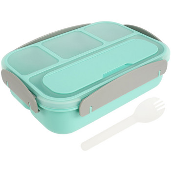 Κουτί μεσημεριανού γεύματος 1300ML 4 θέσεων χωρίς BPA Bento Box Σφραγισμένο στεγανό κουτί γεύματος Δοχεία μεσημεριανού γεύματος Πλυντήριο πιάτων μικροκυμάτων με προστασία από διαρροές