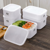 Plastikinė pietų Bento dėžutė maisto laikymo talpa su dangčiu šaldytuvas vaisiai šviežiai išsilaikantis sandariklis dubuo pikniko kempingo stalo reikmenų dėklas