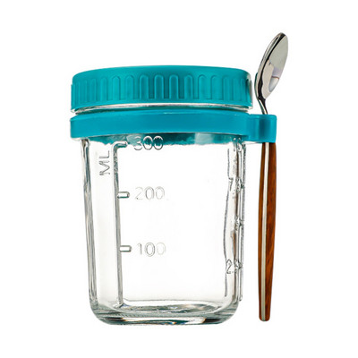 Pusryčių avižinių dribsnių puodeliai Antspaudas Stiklinis Puodelis Grūdų Riešutų Jogurto Salotų Puodelių Rinkinys Su Šaukštu Padažu Puodelis Butelis Maisto laikymo Bento Box Pietūs