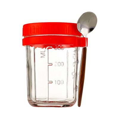 Pusryčių avižinių dribsnių puodeliai Antspaudas Stiklinis Puodelis Grūdų Riešutų Jogurto Salotų Puodelių Rinkinys Su Šaukštu Padažu Puodelis Butelis Maisto laikymo Bento Box Pietūs