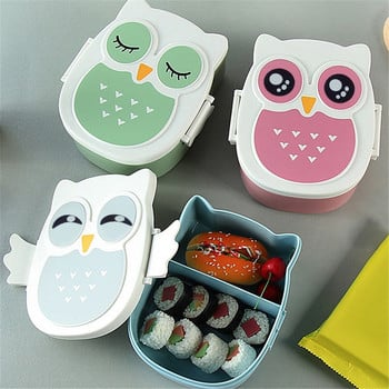 Cute Owl Lunch Box Bento Box Φορητό δοχείο φαγητού για παιδιά σχολείου Παιδί μαθητή Κουτί αποθήκευσης τροφίμων Φορητό κουτί για πικνίκ εξωτερικού χώρου