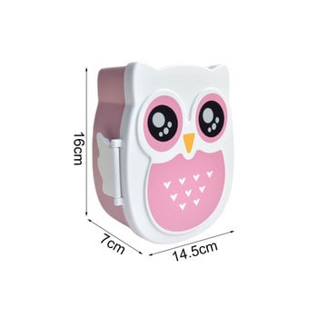 Cute Owl Lunch Box Bento Box Φορητό δοχείο φαγητού για παιδιά σχολείου Παιδί μαθητή Κουτί αποθήκευσης τροφίμων Φορητό κουτί για πικνίκ εξωτερικού χώρου