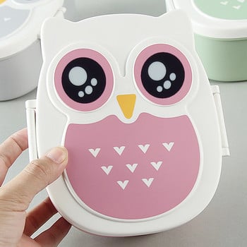 Cute Owl Lunch Box Bento Box Φορητό δοχείο φαγητού για παιδιά σχολείου Παιδί μαθητή Κουτί αποθήκευσης τροφίμων Φορητό κουτί για πικνίκ εξωτερικού χώρου