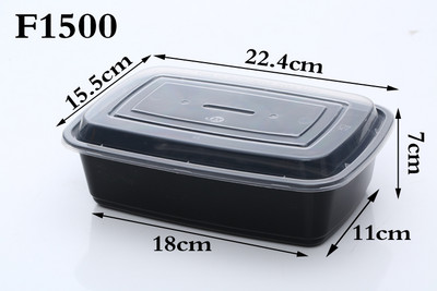 TECHOME 1000/1500 ml ühekordne lõunakarbi plastikust puuviljasalatikonteiner kaanega Mikrolaineahjus küpsetatav eine ettevalmistamine jõusaali kontoris ettevalmistamine