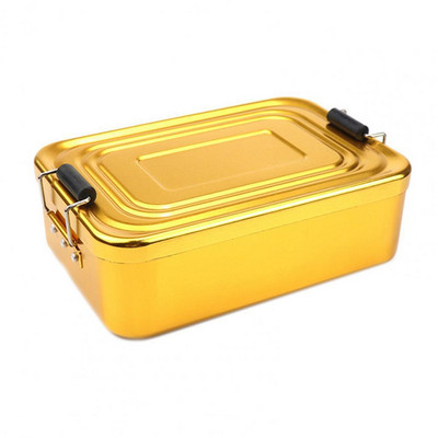 Pietų konteineris Aplinkos apsauga Bento konteineris Tvirtas nuo rūdžių, saugus aliuminio priešpiečių dėžutės konteineris