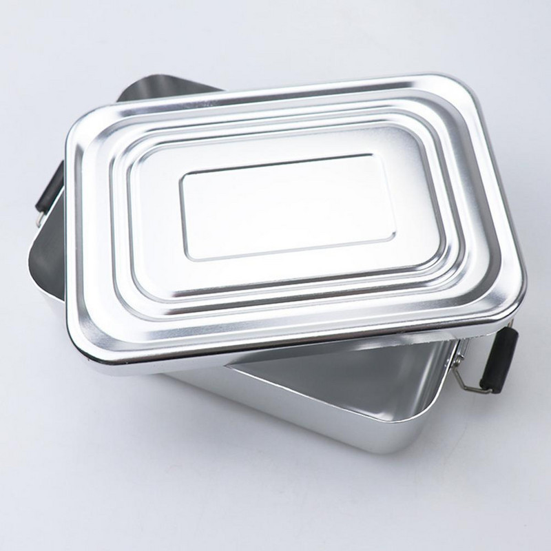 Pietų konteineris Aplinkos apsauga Bento konteineris Tvirtas nuo rūdžių, saugus aliuminio priešpiečių dėžutės konteineris