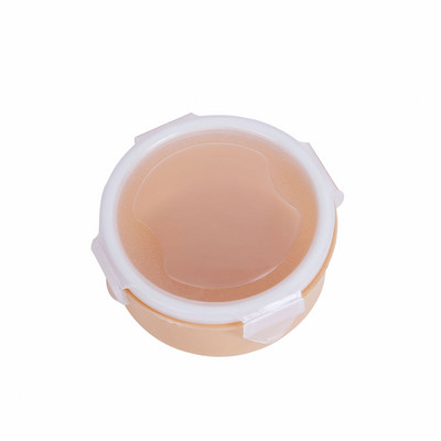 Kis műanyag frissen tartó doboz Hordozható hűtőszekrény gyümölcs lezárt tál kerek, összecsukható Bento doboz környezetbarát élelmiszer tároló tartály