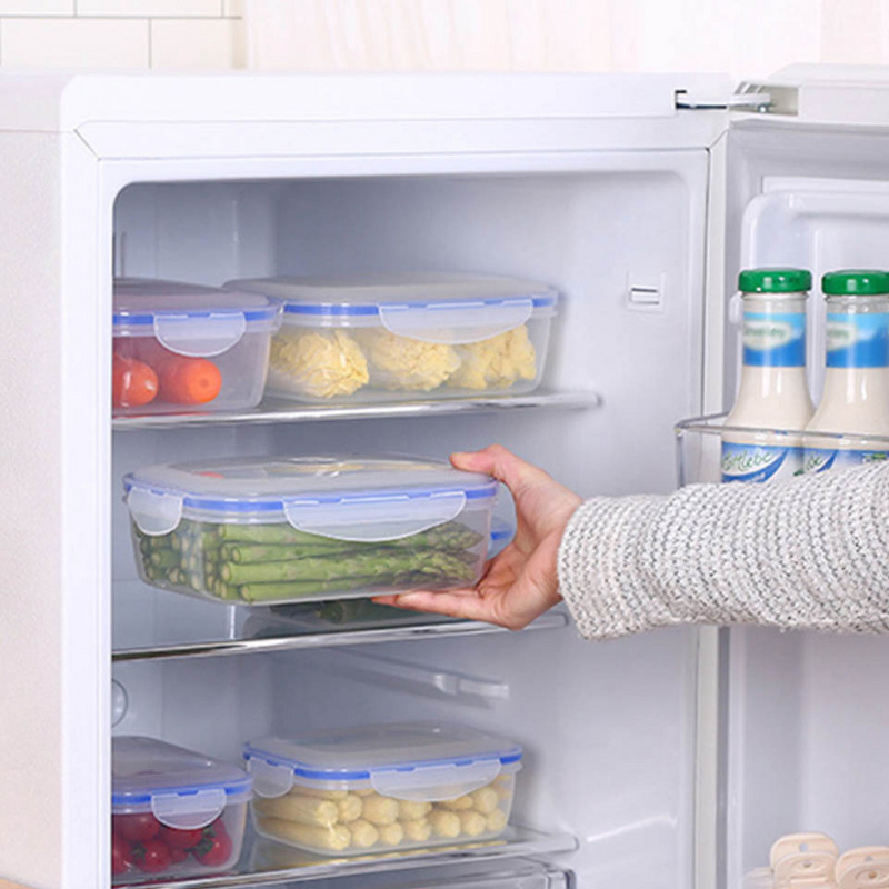 Plastična kutija za ručak za djecu Bento kutija Posuda za pohranu hrane za školske uredske službenike Piknik na otvorenom Mikrovalna pećnica Vel.